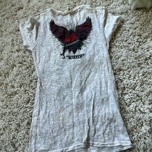 Kavio vintage y2k 2000s retro see thru rocker chick heart motorcycle v n…